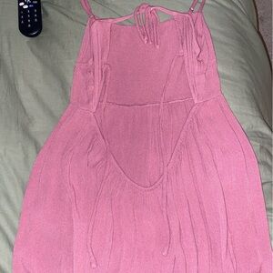 Mauve Mini Open-Back Sundress